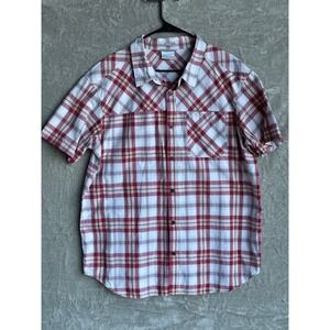 Columbia Sportswear  Men's Plaid Short Sleeve Button Up Shirt XL Regular Fit